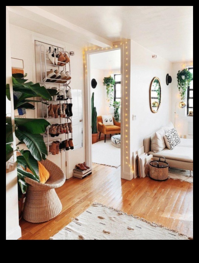 كيف يمكنني دمج أفكار الديكور البوهيمي في مساحة معيشة صغيرة؟