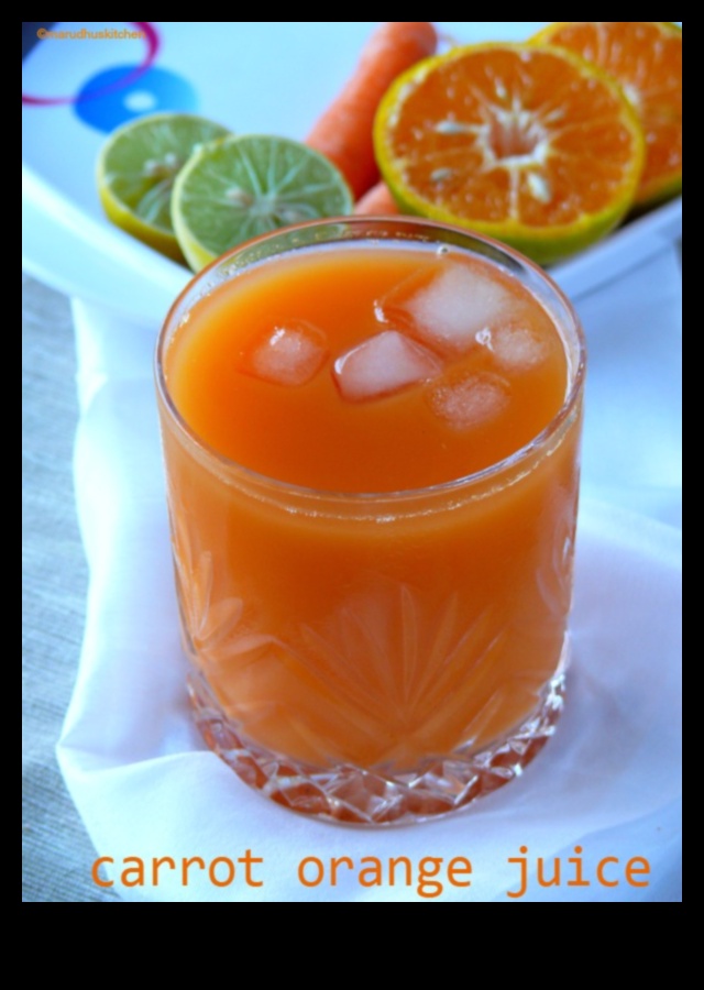 تناغم عصير الجزر والبرتقال: استكشاف النوتات المبهجة لحقن الحمضيات