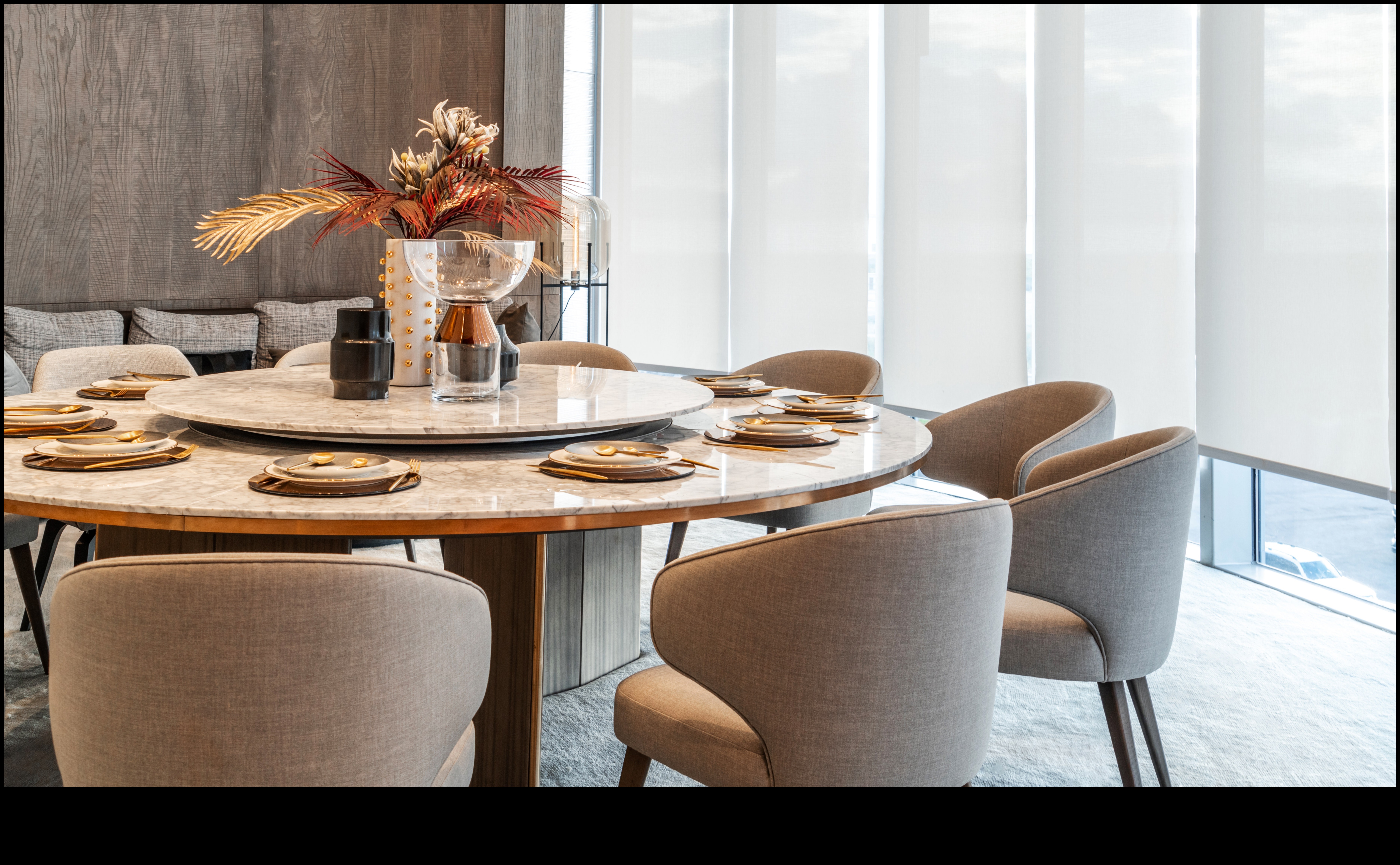 إلهام ديكور غرفة الطعام الأنيقة