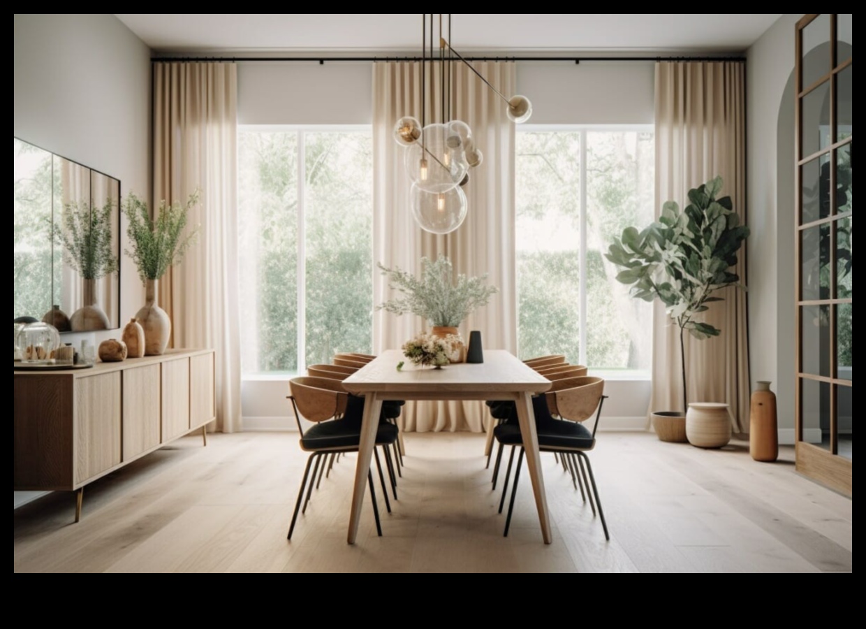 إلهام ديكور غرفة الطعام الأنيقة