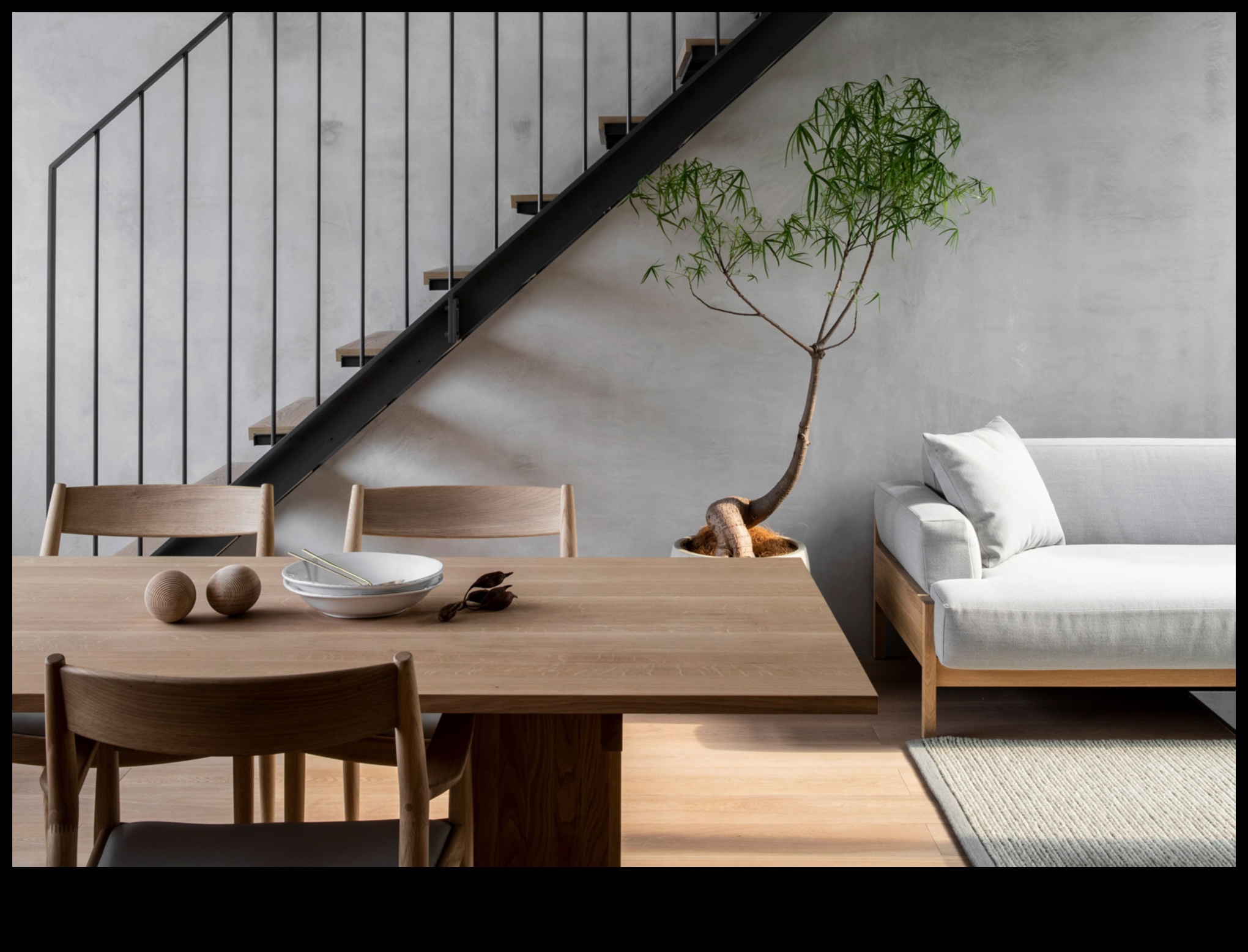 ديكور غرفة المعيشة اليابانية الحديثة من أجل Zen Serenity