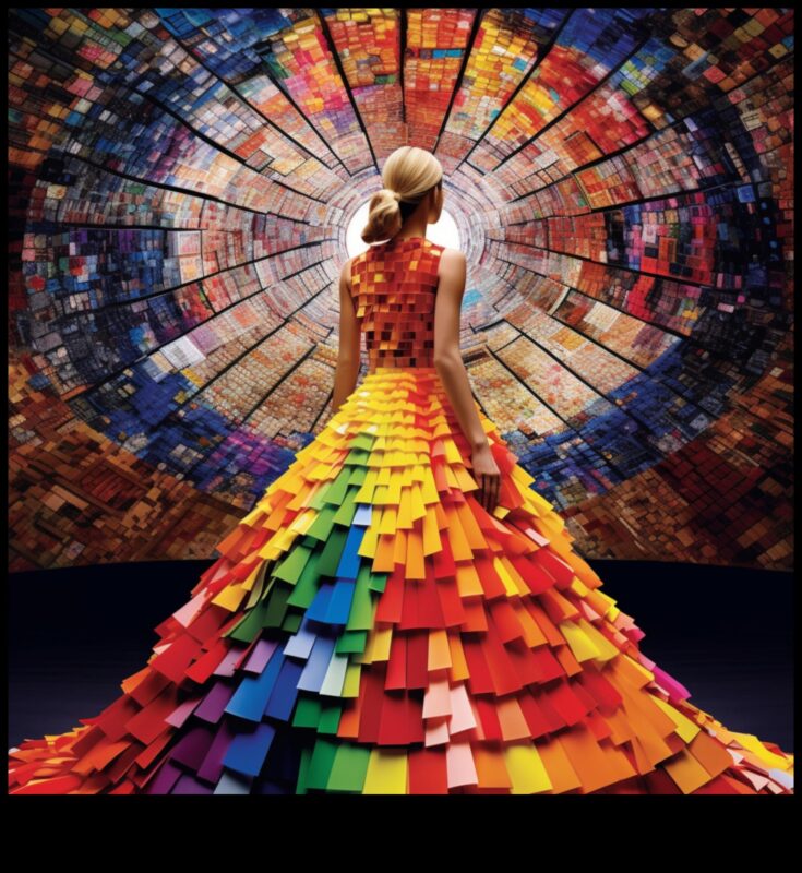 حلم تكنيكولور: طيف نابض بالحياة من الموضة