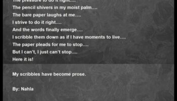 الشعر بالقلم الرصاص والورق: التعبير عن المشاعر من خلال الجرافيت