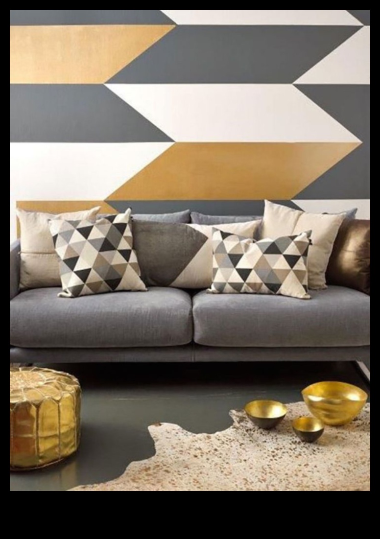 هل يمكنك اقتراح طرق إبداعية لاستخدام الأنماط الهندسية في ديكور المنزل؟