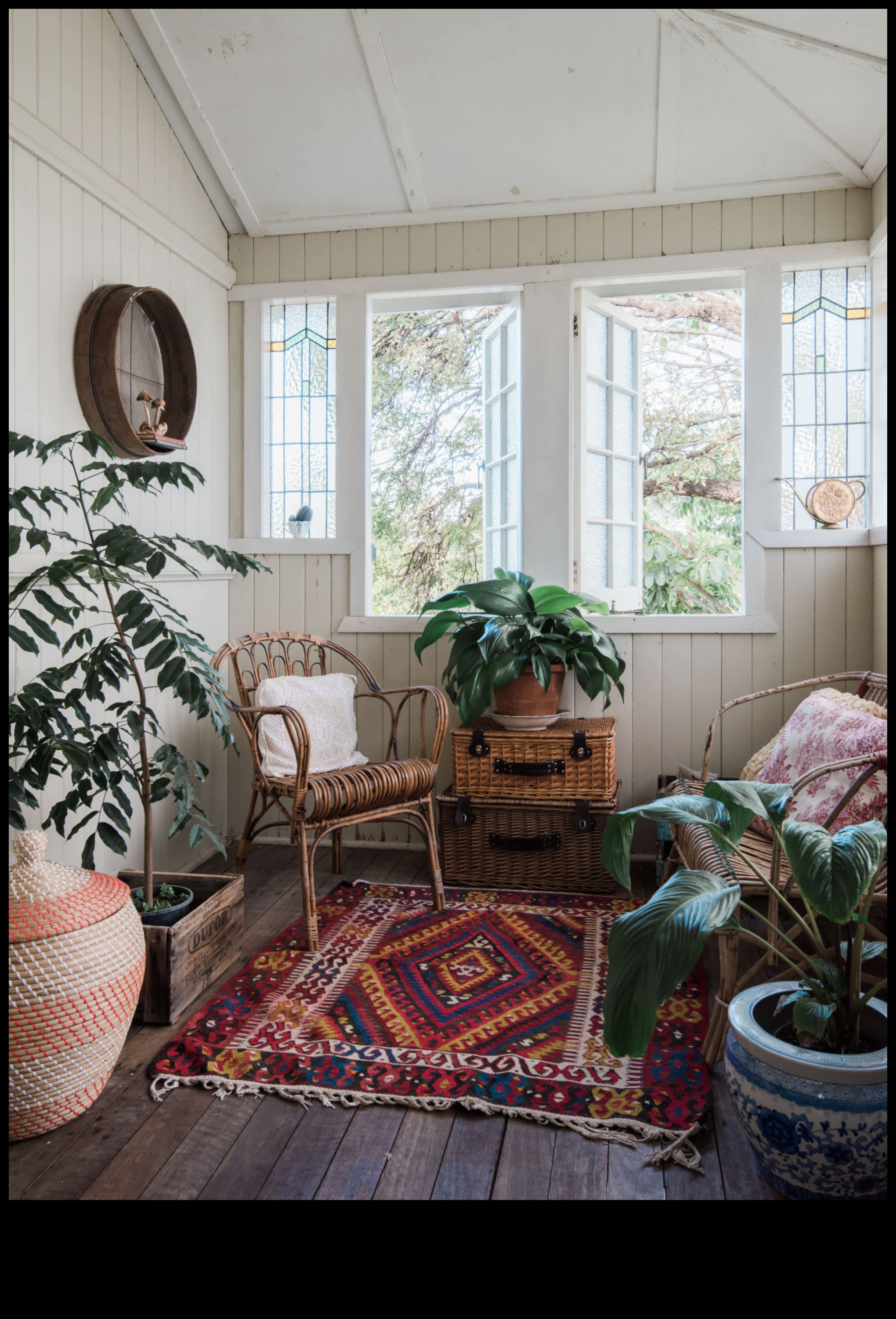 كيف يمكنني دمج أفكار الديكور البوهيمي في مساحة معيشة صغيرة؟