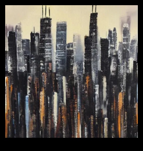 الآفاق في الفحم: إنشاء رسومات سيتي سكيب الدرامية