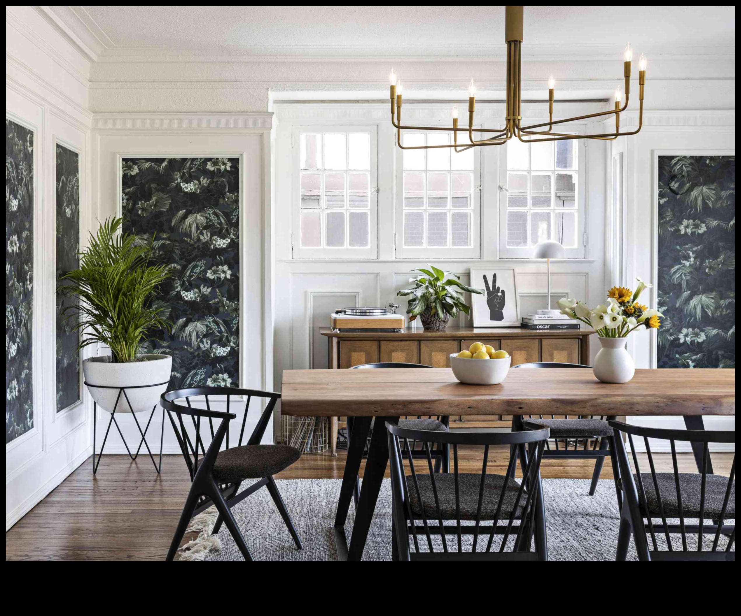 إلهام ديكور غرفة الطعام الأنيقة